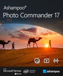 Ashampoo Photo Commander 17 - Gestor, editor y visor de imágenes todo en uno | 1 Dispositivo | 1 Usuario | Código de activación PC enviado por email