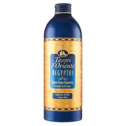 Tesori d'Oriente - Bagno Crema Aegyptus, Bagnoschiuma dalle Note Floreali di Giglio Blu, con Estratto di Papiro, Deterge la Pelle e Dona Nutrizione e Idratazione, 500ml