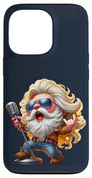 Hardrock Singer Gnome Dad Hippie Rock Decor For Rocker Mom Custodia per iPhone 13 Pro