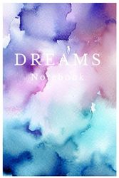 DREAMS NOTEBOOK: Watercolor Dreams Notebook - Your Journey Through Lectures 6x9 inches 120 pages