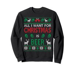 Birra artigianale Natale Brutto | Ugly Christmas Beer Felpa