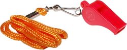 Cao Fluitje met snoer, camping, rood, 5 x 1,8 cm