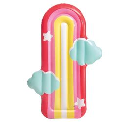 Intex Rainbow Cloud Float, uppblåst storlek: 1,75 m x 1,17 x 20 cm (58729EU)