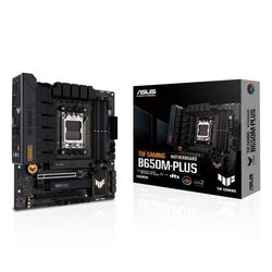 ASUS TUF GAMING B650M-PLUS – Carte mère gaming AMD Ryzen AM5 Micro-ATX (14 phases d'alimentation, PCIe 5.0 M.2 support, DDR5, 2.5 Gb Ethernet, USB4, Aura Sync RGB)