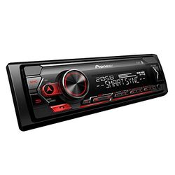 Pioneer MVH-S420BT - Autoradio 1 DIN con sintonizador RDS, Bluetooth®, iluminación roja, USB, aplicación Pioneer Smart Sync y Compatible con Dispositivos Apple y Android