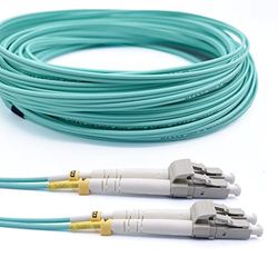 Elfcam® - OM3 LC/UPC till LC/UPC multiläge Duplex 50/125um LSZH fiberoptisk kabel (1M, 1 st)