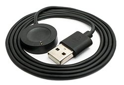 SYSTEM-S USB 2.0 kabel 100 cm oplaadkabel compatibel met Michael Kors Smartwatch in zwart