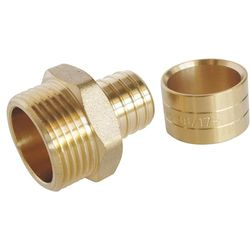 SOMATHERM FOR YOU - in raccordo per lo scorrimento del tubo PER Ø20 - Maschio 20/27 (3/4 '') Per collegare un diametro Ø20 tubo PER