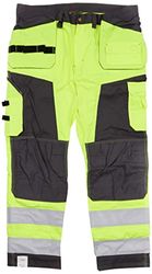 Blaklader 156818113396C56 Handwerker werkbroek, High Vis geel/middengrijs, maat C56