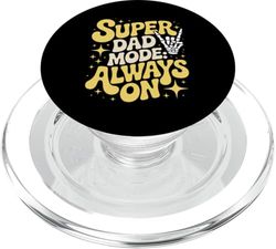 Super Dad Mode Always On - Diseño de mano esqueleto Super Dad PopSockets PopGrip para MagSafe