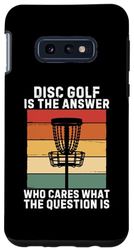 Carcasa para Galaxy S10e Retro Disc Golf es la respuesta a quién le importa cuál es la pregunta