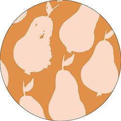Bonateks, Round Digital Printed Mouse Pad, Non-Slip Base, for Office and Home, Diameter:22cm
