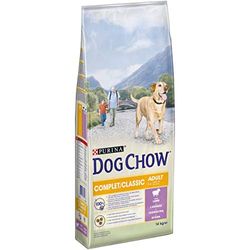 PURINA DOG CHOW | Volwassen | Hondenvoer | Compleet met Lam | 1 stuk | 14 kg | Tas