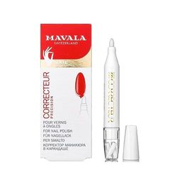 MAVALA - Corretor de esmalte de unhas de 4,5 ml, elimina erros de manicure, ponta de feltro extra macia, sem cetona, para um acabamento profissional, rápido e simples