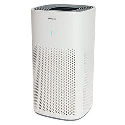 Aiwa PA-200 Luchtreiniger met H13 HEPA-filter, ionisator, 99,95% filter, ultra stil, timer, 3 ventilatiesnelheden, uv-led, 42 m², touch-bediening, wit