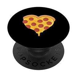 Pepperoni Pizza Heart Snack Junk Cool Food Lover Gifts PopSockets Supporto e Impugnatura per Smartphone e Tablet