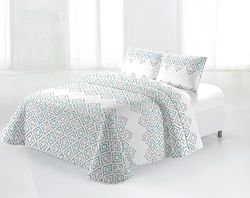 Miracle Home. Colcha Bouti 100% Microfibra cepillada, Ligera y traspirable Narcao Ultras. 200 x 265 cm. Cama 105
