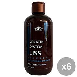 TMT Set 6 Keratin System ShaMP HAIRoo LISS Efterbehandling. 250 ML hårprodukter, Multifärg, Unik, 6 delar