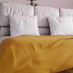 Soleil d'Ocre Adele, Rapportering belyst, avkastning av soffa, Polycoton, Gul, 180 x 220 cm