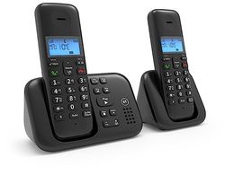 BT 3960 Cordless Landline House Phone, Home Phone, Nuisance Call Blocker, Do Not Disturb button, Answer Machine, Twin Handset Pack