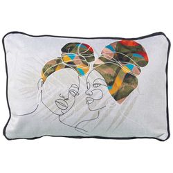 Alexandra House Living Venecia kussen, meerkleurig, textiel, 45 x 30 cm