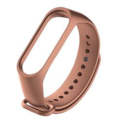 Armband voor Xiaomi Mi Smart Band 5 / Mi Band 6, kleurrijke reservearmband van siliconen, voor Xiaomi Mi Band 5 / Mi Band 6, bruin