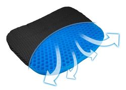 Aidapt Coussin de Soutien en Gel. Design nid d'abeille, Flux d'air Respirant, Chaise de Bureau, Fauteuil Roulant, Chaise de Voiture, Coussin Doux pour siège de Voiture, soulagement de la Pression,
