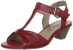 Jana Damer mode sandaler, Röd chili 533-40 EU X-Weit