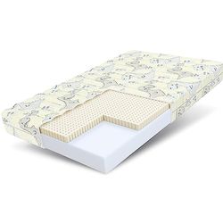 FDM Dream Materac 80 x 200 cm, materac dziecięcy z zimnej pianki, wysokość 11 cm, stopień twardości H2 H3, Öko-Tex, nadaje się dla alergików, poszewka nadaje się do prania, lateksowa poszewka na