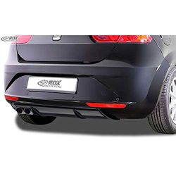 Minigonna posteriore 'Diffuseur' compatibile con Seat Leon 1P Facelift 2009-2012 escl. FR/Cupra (ABS Nero Lucido)