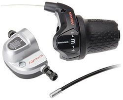 SHIMANO Unisex - Nexus - Impugnatura girevole per adulti, argento, nero, taglia unica