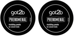 Schwarzkopf got2b PhenoMENal Moulding, Vegan, Fearless Hold, No Stickiness, Natural Finish, Silicone Free, Hair Paste, 100ml (Pack of 2)