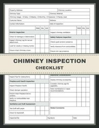 Chimney Inspection Checklist: Chimney & Fireplace Maintenance Safety Inspection Report Book. Ensuring the Safety and Efficiency of Your Home's Hearth