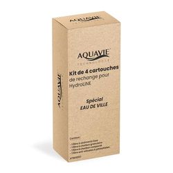 Aquavie Technologie - Set van 4 reservepatronen voor HydroLINE waterzuiveringssysteem - speciaal voor stadswater