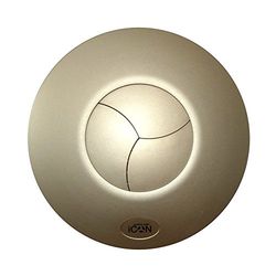 Airflow® Icon 15 Cache-Ventilateur en grès élégant (doré) – Look Design pour Salle de Bain – Compatible avec extracteur d'air Icon 15