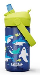 CAMELBAK - Thrive FLIP STRAW KIDS BOTTLE WITH Tritan Renew, Drinkware, Sharks And Rays, 400 ml, Haie Und Rochen