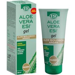 ESI - Aloe Vera Gel Puro, Idrata e Protegge la Pelle Secca o Arrossata in Seguito a Esposizione al Sole, Adatto a Tutti i Tipi di Pelle, 200 ml