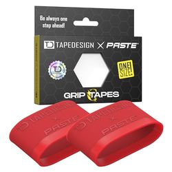 TAPEDESIGN – Bande de Maintien pour protège-Tibias en Silicone pour Homme et Femme Rouge – Support pour Chaussettes de Football, Bande de Maintien