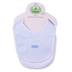 Sevira Kids Babyslabbetje van biologisch katoen - Dreams (blauw gestreept)