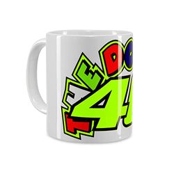 Valentino Rossi Mok 42, uniseks, eenheidsmaat, wit