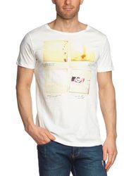 Esprit T-shirt för män, Vit (103 off vit), 35/36 (XS)