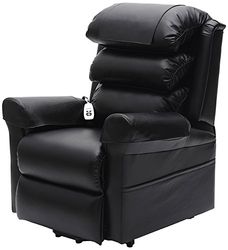 Aidapt Walmesley double moteur murale Hugger Rise & Chaise inclinable, Noir PU