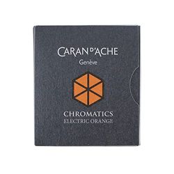 Caran d'Ache bläckpatroner chromatics 6 stycken elektrisk orange