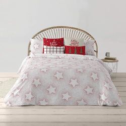BELUM | Kerst Dekbedovertrek 50% Katoen - 50% Polyester, Dekbedovertrek met Knopen Laponia 15 140 x 200 cm