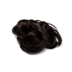 Lullabellz Chouchou chignon Messy Bun, marron foncé, 15,2 cm de long