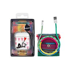 Pack Airpods Hearts + kabel USB-Lightning tråd Spring