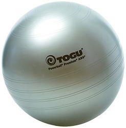 Togu 400761 Powerball Premium ABS gymnastiekbal voor volwassenen, uniseks, zilver, 75 cm