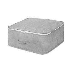Compactor Funda almacenaje con Cremallera Boston, Gris, 46 x 46 x 20.5 cm