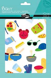Maildor AE229C - A bag of Baby stickers -Contains 6 sheets of stickers -Wild daily actions patterns - 14.8x21cm