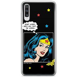 ERT GROUP mobiltelefonfodral för Samsung A70 originalt och officiellt licensierat DC mönster Wonder Woman 028 optimalt anpassad till formen på mobiltelefonen, fodral tillverkad av TPU-plast